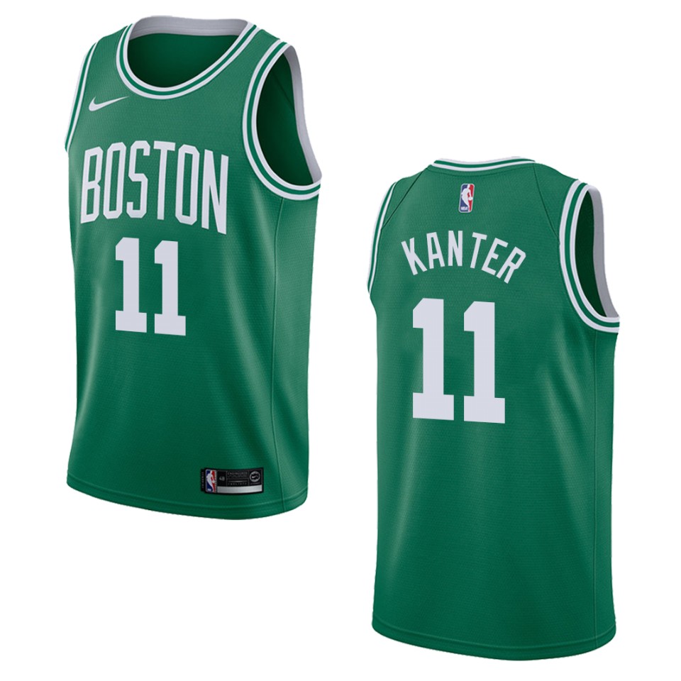 Men's Boston Celtics Enes Kanter #11 Swingman Icon Green Jersey 2401BZGT